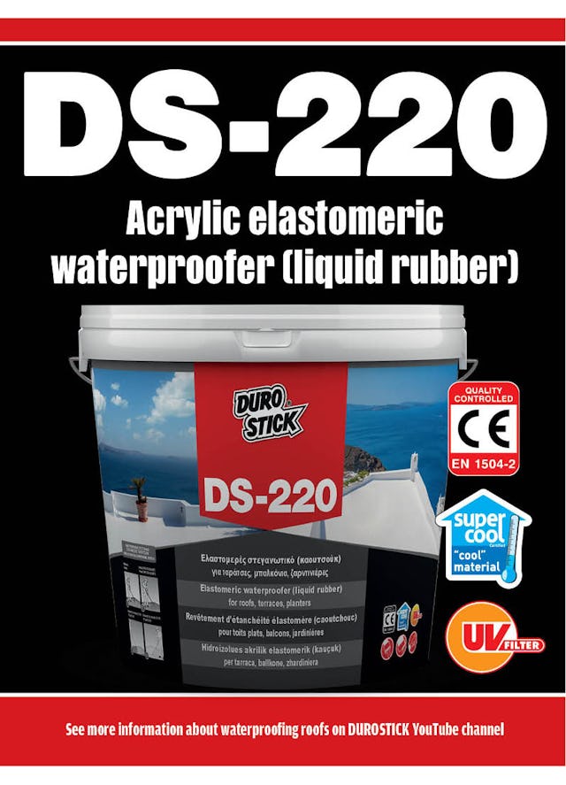 Brochure "DS-220 - Elastomeric waterproofer for flat roofs (liquid rubber)"