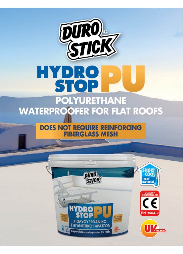 Brochure "Hydrostop PU: Polyurethane waterproofer for flat roofs"